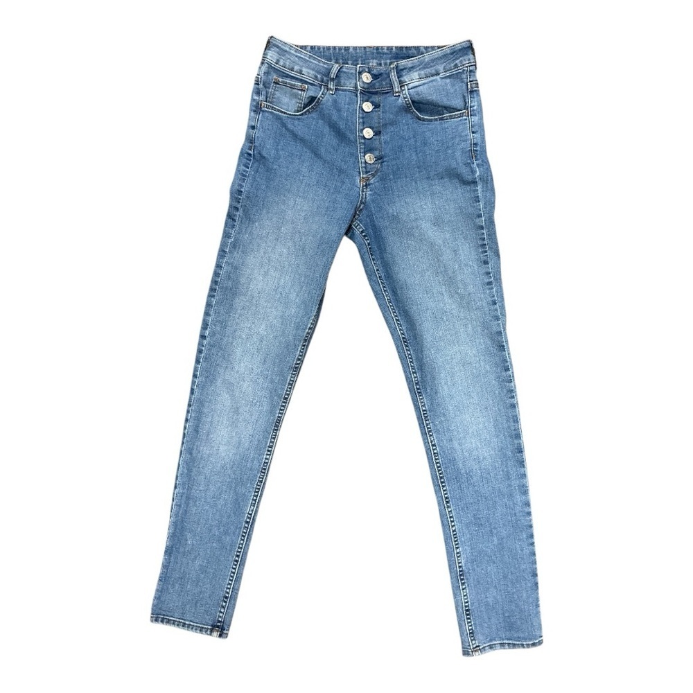 & Denim - EC - High Rise Button Fly Skinny Jeans Size 28